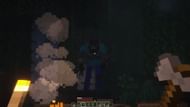 The Mimicer adds a horrifying mob that looks like an infected Steve. (Image via Mojang Studios || YouTube/@TrainerDario)